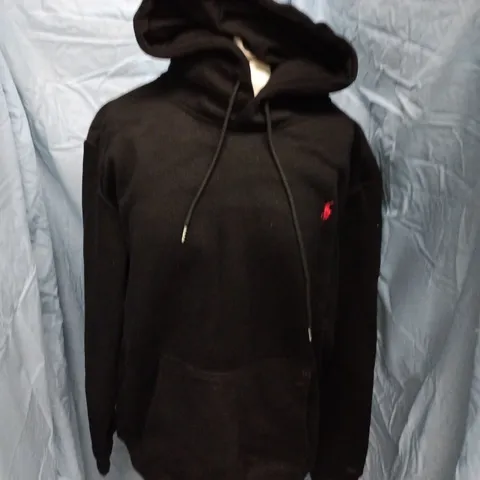 POLO RALPH LAUREN HOODIE IN BLACK - LARGE