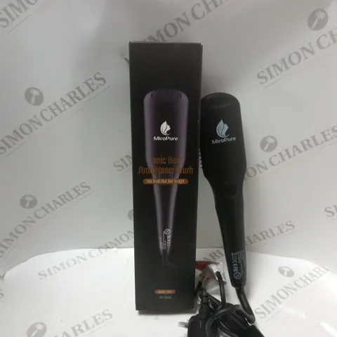 BOXED MIROPURE IONIC HAIR STRAIGHTNER BRUSH