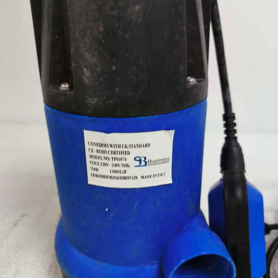 BLUE SUBMERSIBLE WATER PUMP – 750W, MODEL TP01074