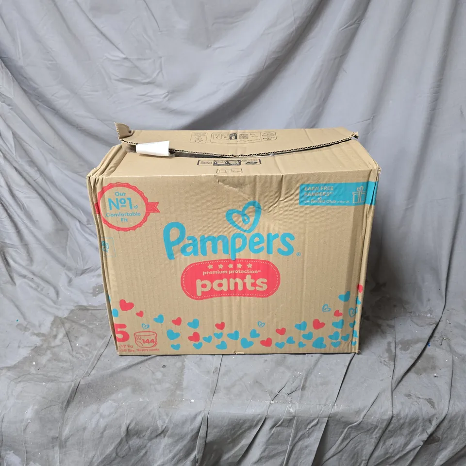2 X PAMPERS PANTS 5 11 - 17KG (72 PANTS PER PACK) BOXED