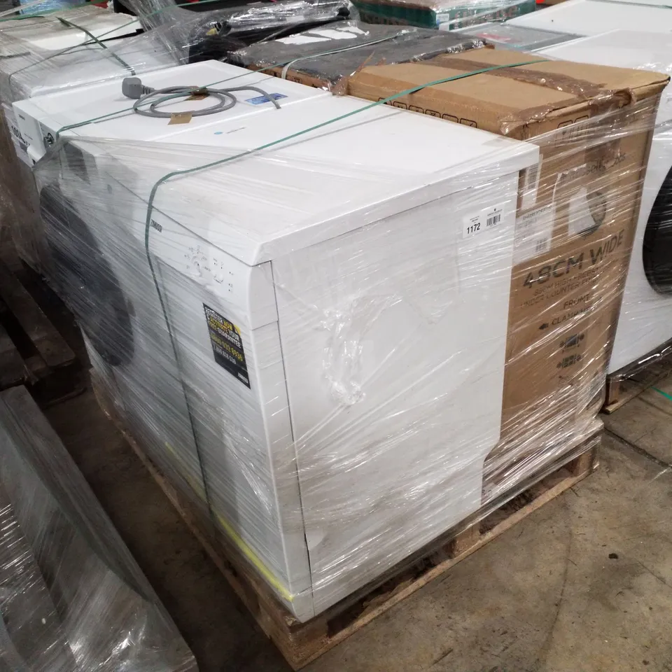 PALLET OF APPROXIMATELY 4 UNPROCESSED RAW RETURN WHITE GOODS TO INCLUDE;