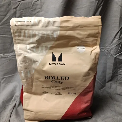 MYVEGAN ROLLED OATS – 2.5KG, RESEALABLE POUCH