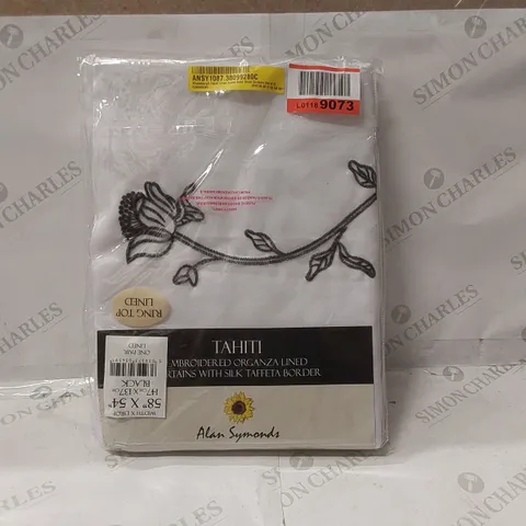 BAGGED WOODSBURGH TAHITI LINED EYELET SEMI SHEER CURTAINS (SET OF 2) - 147 x 137cm