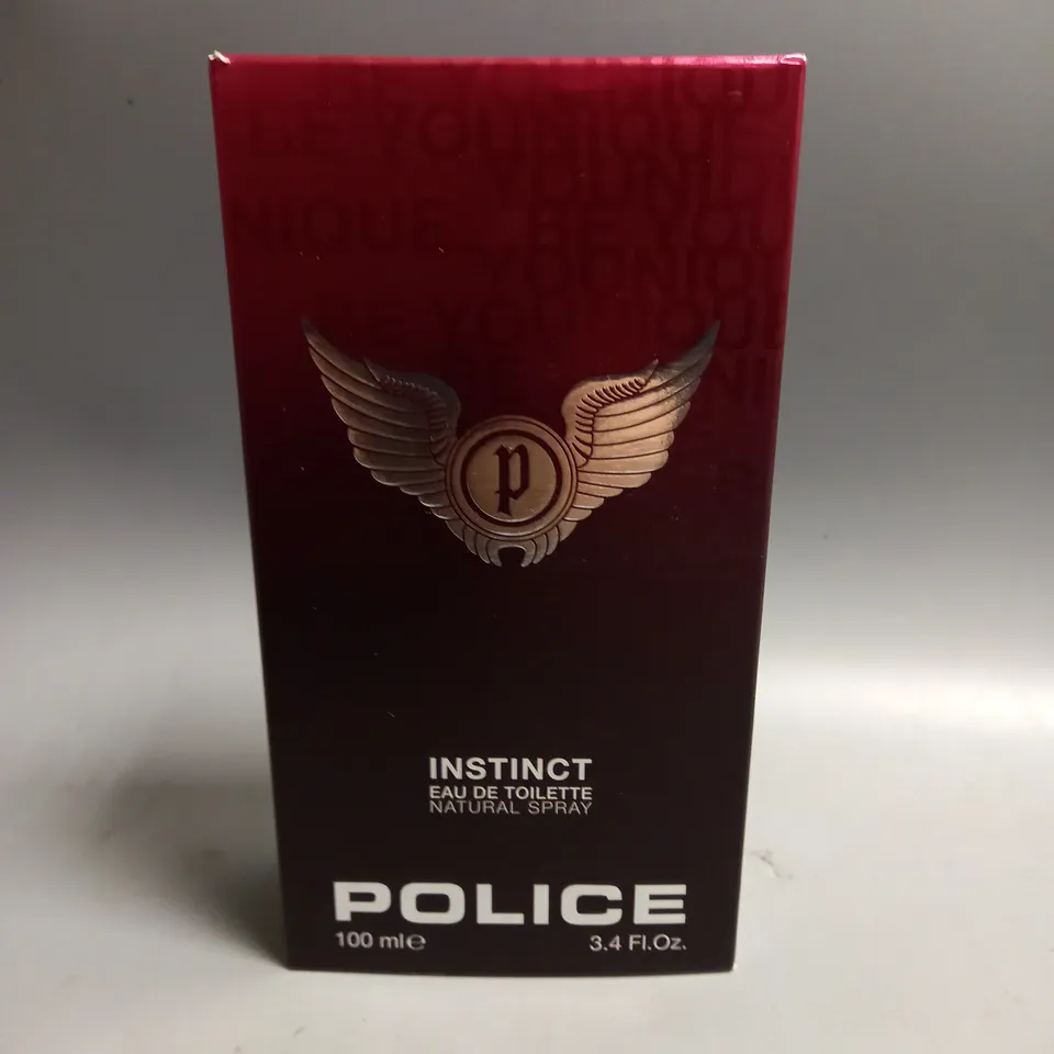 BOXED POLICE MENS INSTINCT EAU DE TOILETTE SPRAY 100ML