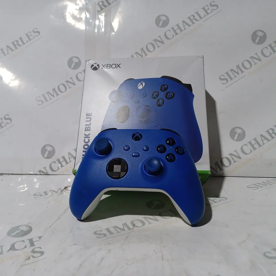 BOXED XBOX ONE SHOCK BLUE CONTROLLER