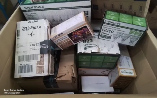 Lot 716: LARGE BOX CONTAINING ASSORTED LIGHT BULBS ECT. - 5332929 ...