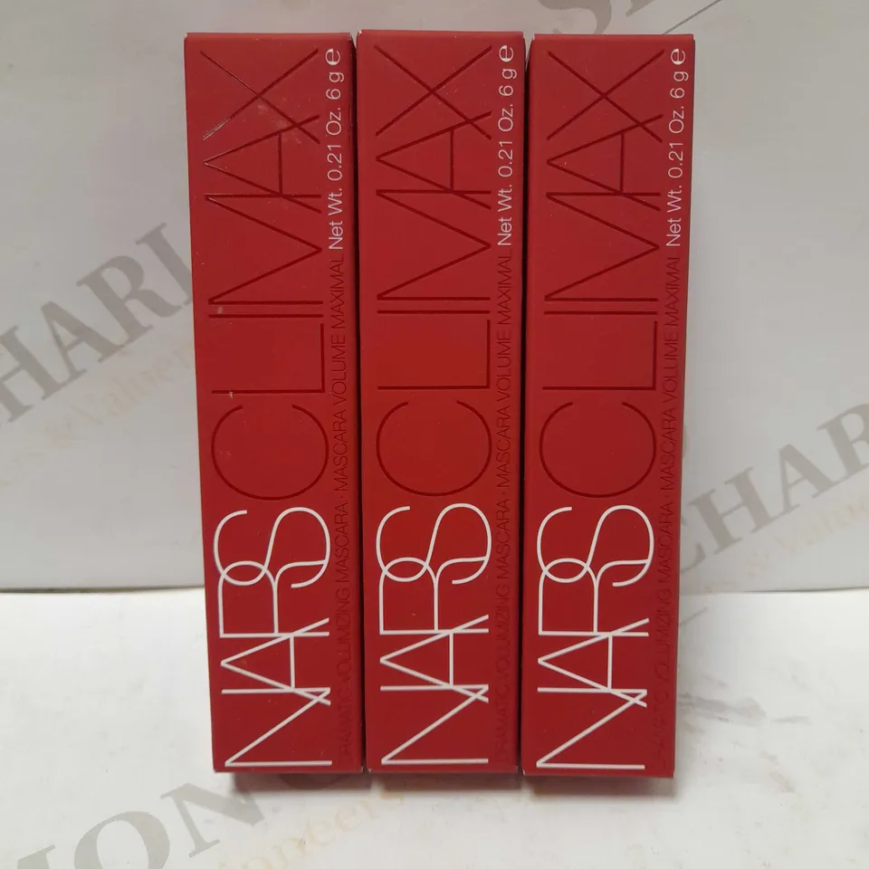 LOT OF 3 NARS CLIMAX MASCARAS - 7008 EXPLICIT BLACK