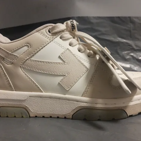 BOXED PAIR OF OFF-WHITE SHOES BEIGE SIZE EU 36