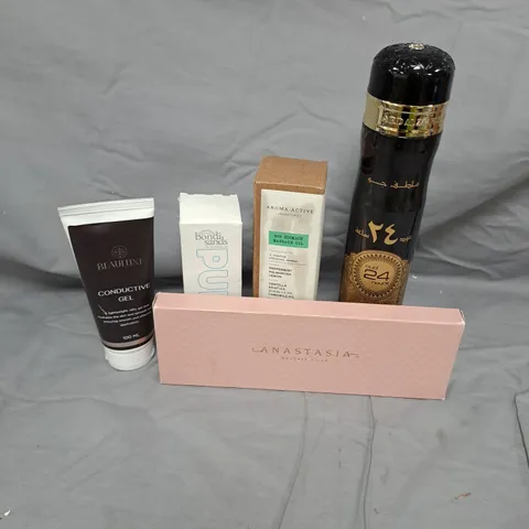 APPROXIMATELY 20 ASSORTED HEALTH AND BEAUTY ITEMS TO INCLUDE AIR FRESHENER, ANASTASIA BEVELEY HILL EYESHADOW PALETTE AND BONDI SANDS SERUM