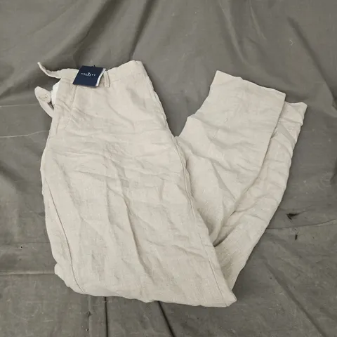 HACKETT PD LINEN TROUSER IN BEIGE SIZE 32R