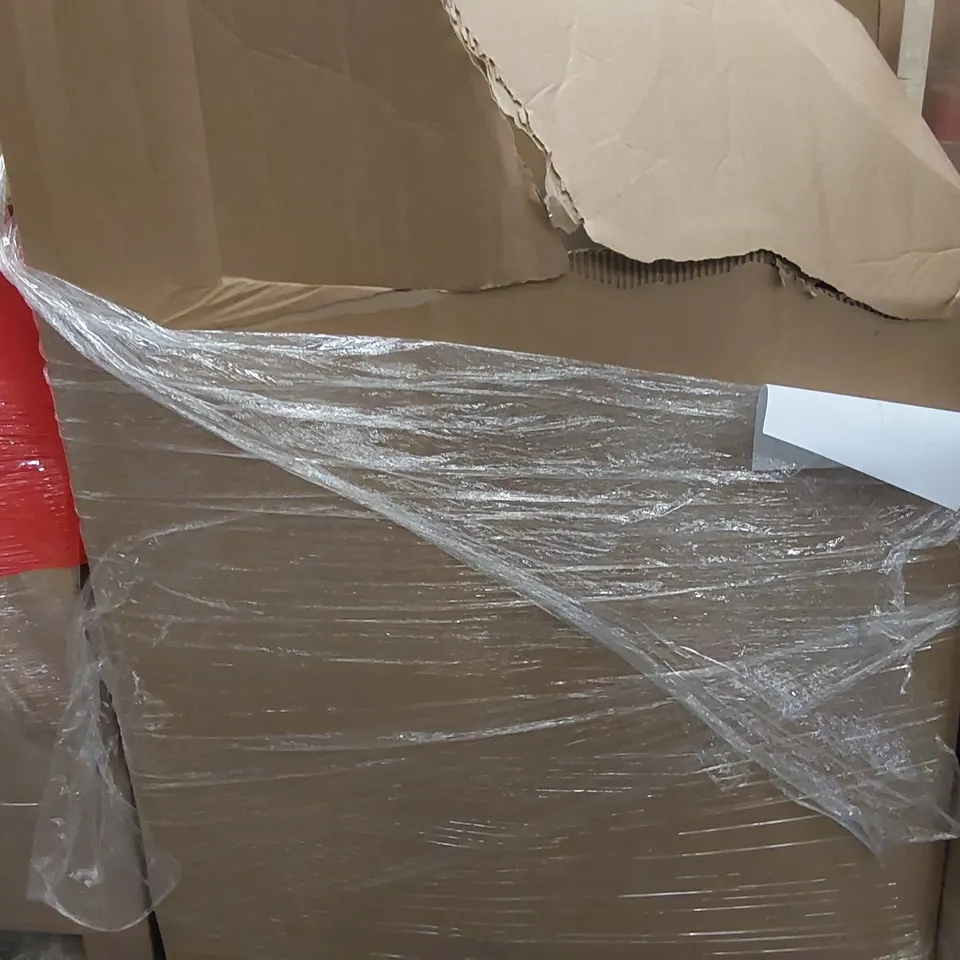 PALLET OF ASSORTED ITEMS INCLUDING: PHOTOGRAPHY EQUIPMENT, VACUUM CLEANER, WAX FURNACE, SHOE SHELF, CAT MAT