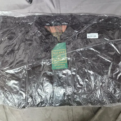 walker and hawkes wax padded blackstone jacket in brown size medium