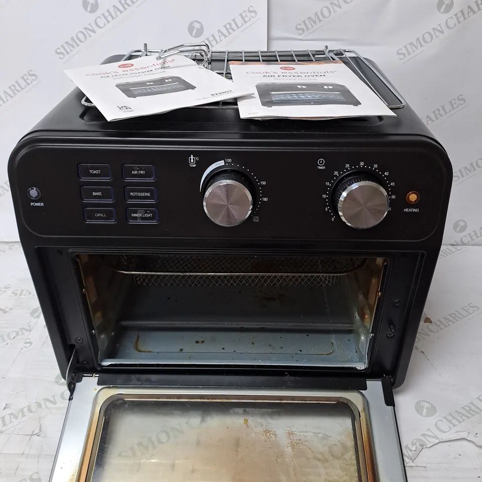 COOK'S ESSENTIAL 21-LITRE AIRFRYER OVEN IN BLACK