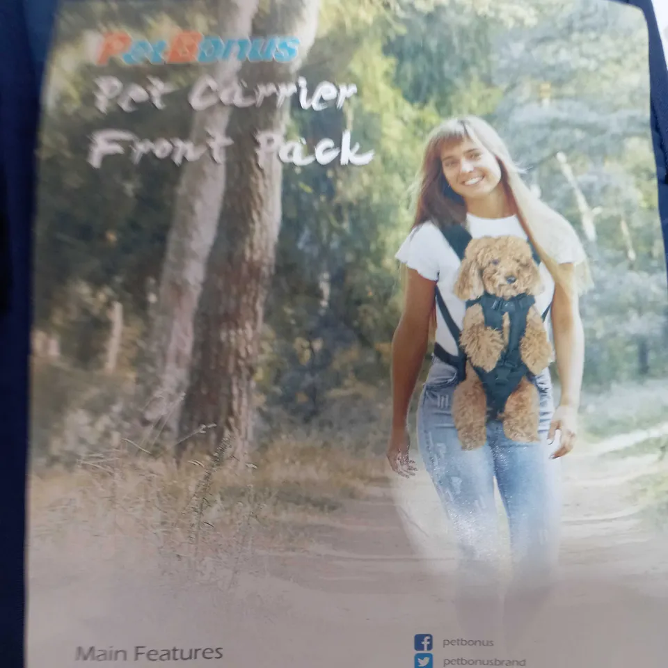 pet bonus pet carrier front pack