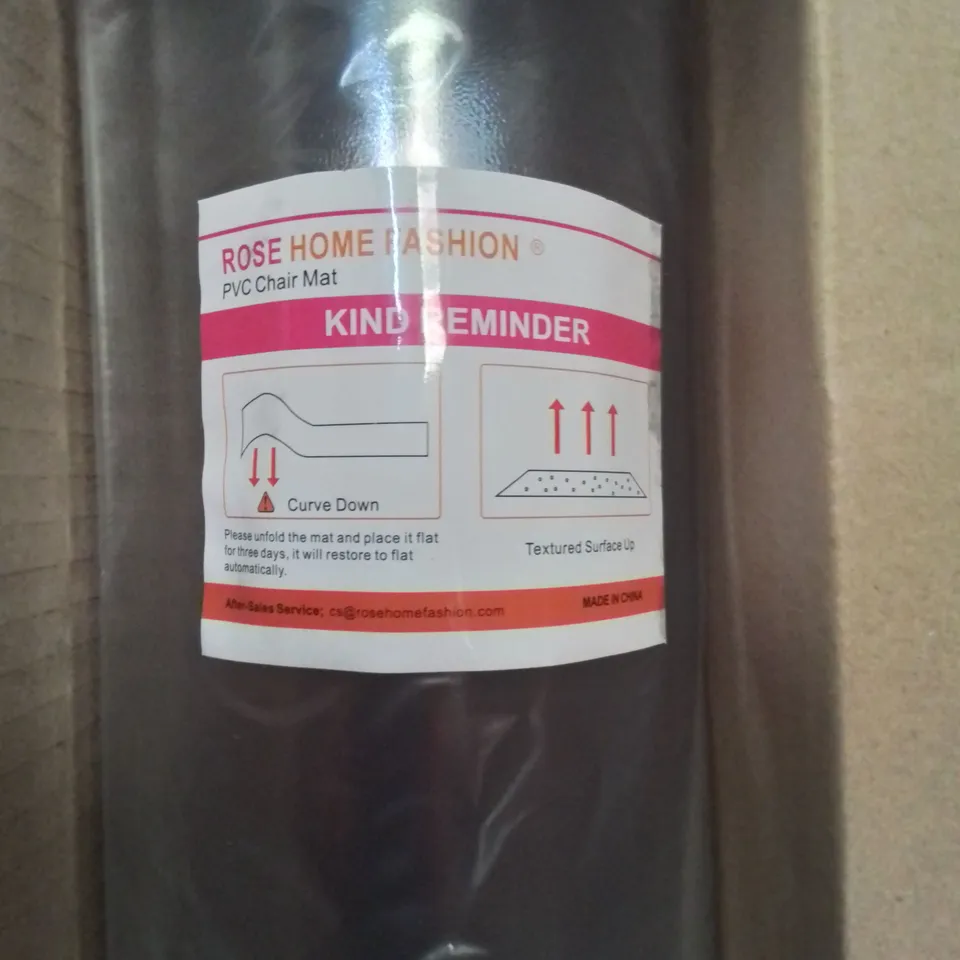 A BOX OF 4 PVC CHAIR MATS 