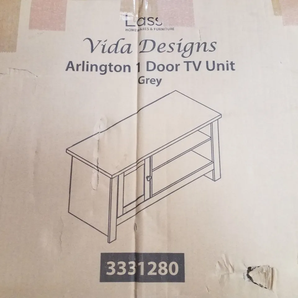 BOXED ELISE TV STAND FOR TV'S UP TO 50"