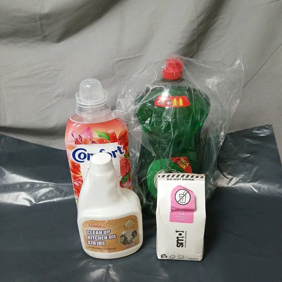 APPROXIMATELY 12 ASSORTED HOUSEHOLD PRODUCTS TO INCLUDE PERSIL, COMFORT ETC