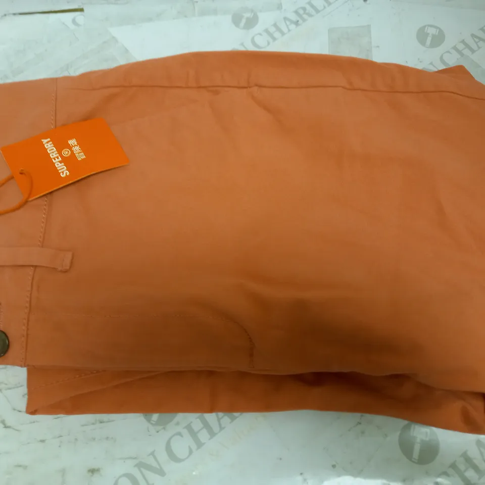 SUPERDRY SKATE PINK SLIM CHINOS IN SIZE 28"