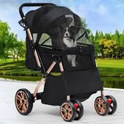 BOXED FOLDABLE PET STROLLER FOR SMALL AND MEDIUM DOGS (1 BOX)