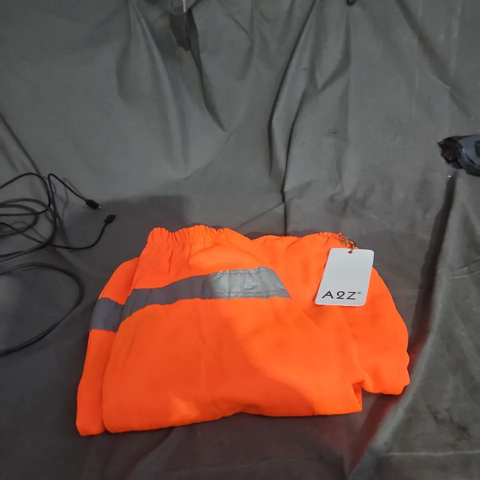 A2Z HI-VIS TROUSERS NEON ORANGE XXL