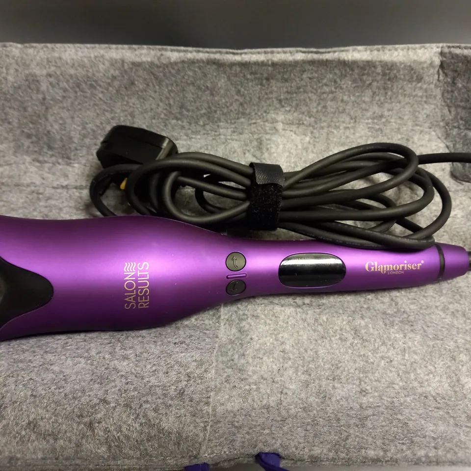 BOXED GLAMORISER LONDON SALON RESULTS 25MM INSTANT AUTOCURLER PURPLE