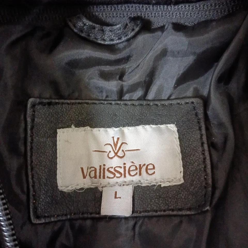 VALISSIÈRE LEATHER JACKET – WOMEN'S, UK SIZE L 