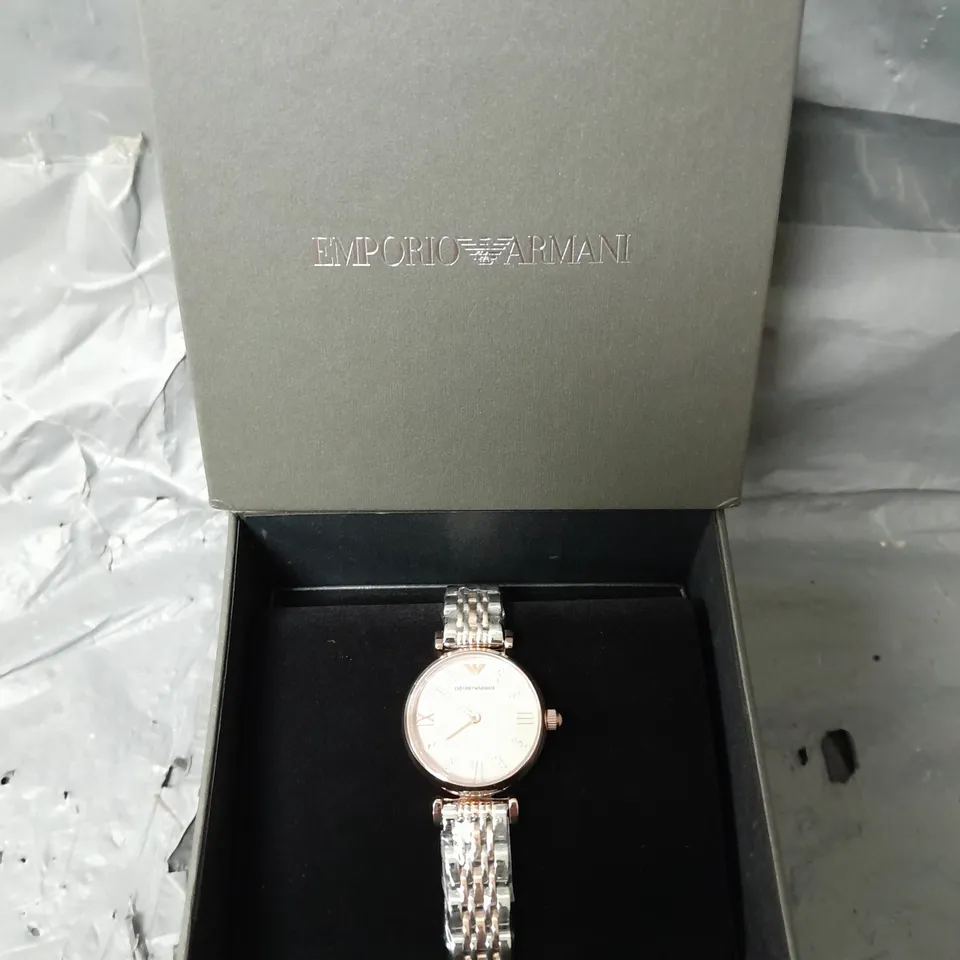 BOXED EMPORIO ARMANI LADIES WATCH STAINLESS STEEL