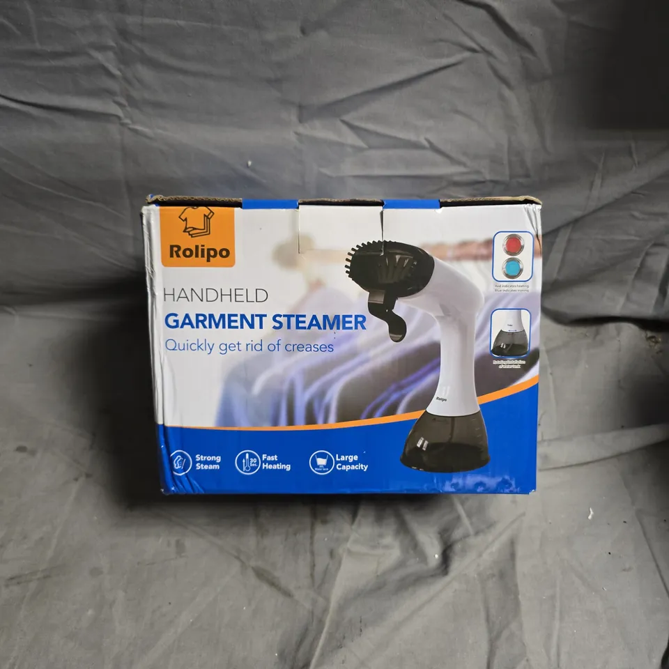 ROLIPO HANDHELD GARMENT STEAMER – BOXED