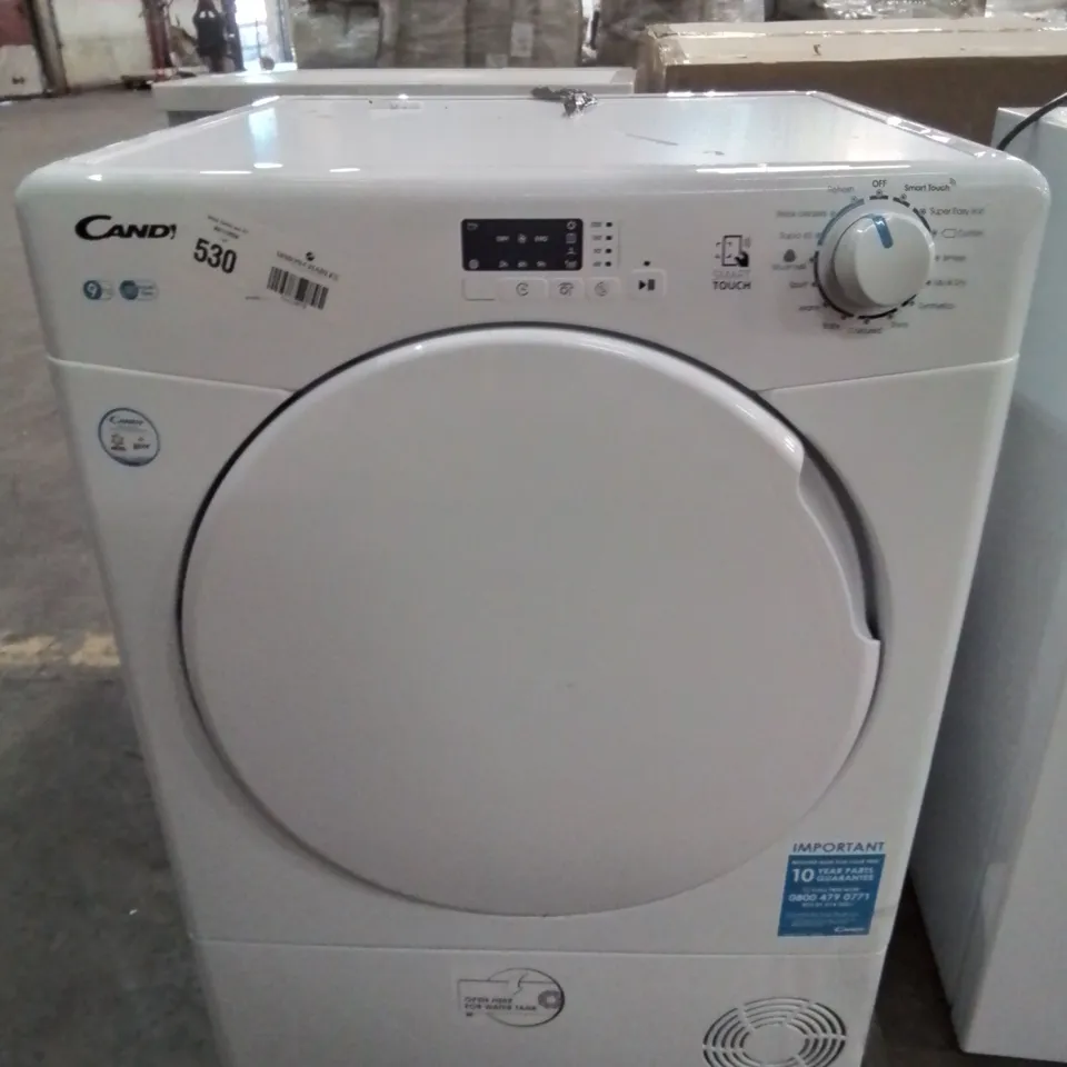 CANDY SMART CSEC9LF-80 9KG CONDENSER TUMBLE DRYER, WITH SMART CONNECTIVITY - WHITE