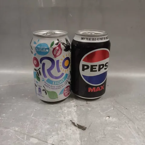 APPROXIMATELY 20 ASSORTED DRINK CANS TO INCLUDE - PEPSI MAX - RIO LIGHT - COLLECTION ONLY