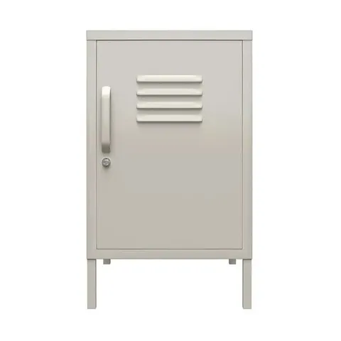 BOXED BRADFORD METAL LOCKER END TABLE GREY (1 BOX)