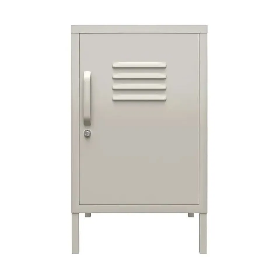 BOXED BRADFORD METAL LOCKER END TABLE GREY (1 BOX)