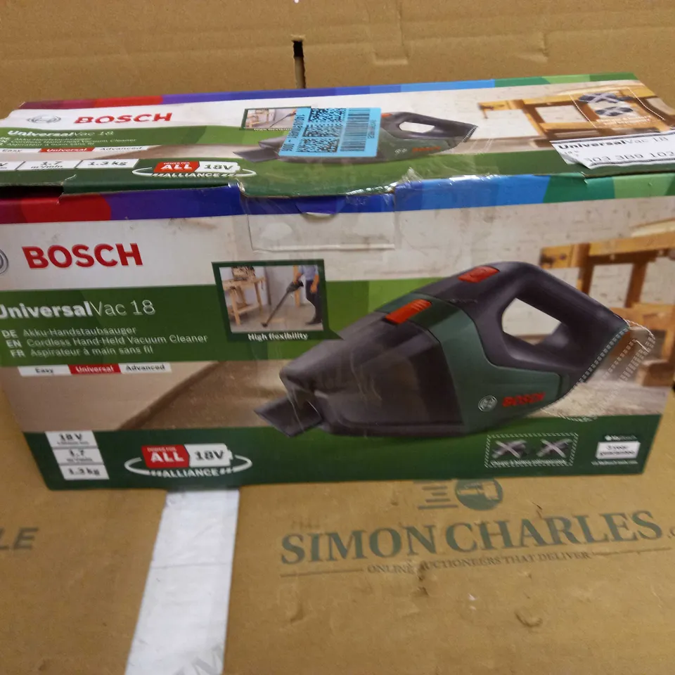 BOSCH 06033B9102 CORDLESS VACUUM CLEANER UNIVERSALVAC 18 - NO BATTERY