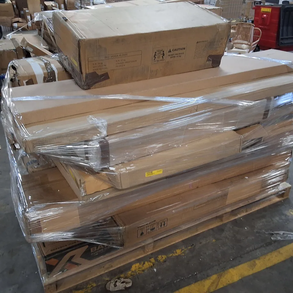 PALLET CONTAINING ASSORTED FLATPACK FURNITURE PARTS