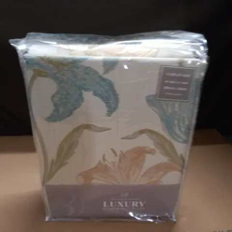 BELFIELD FURNISHINGS LILY AQUA CURTAINS - 229X183CM
