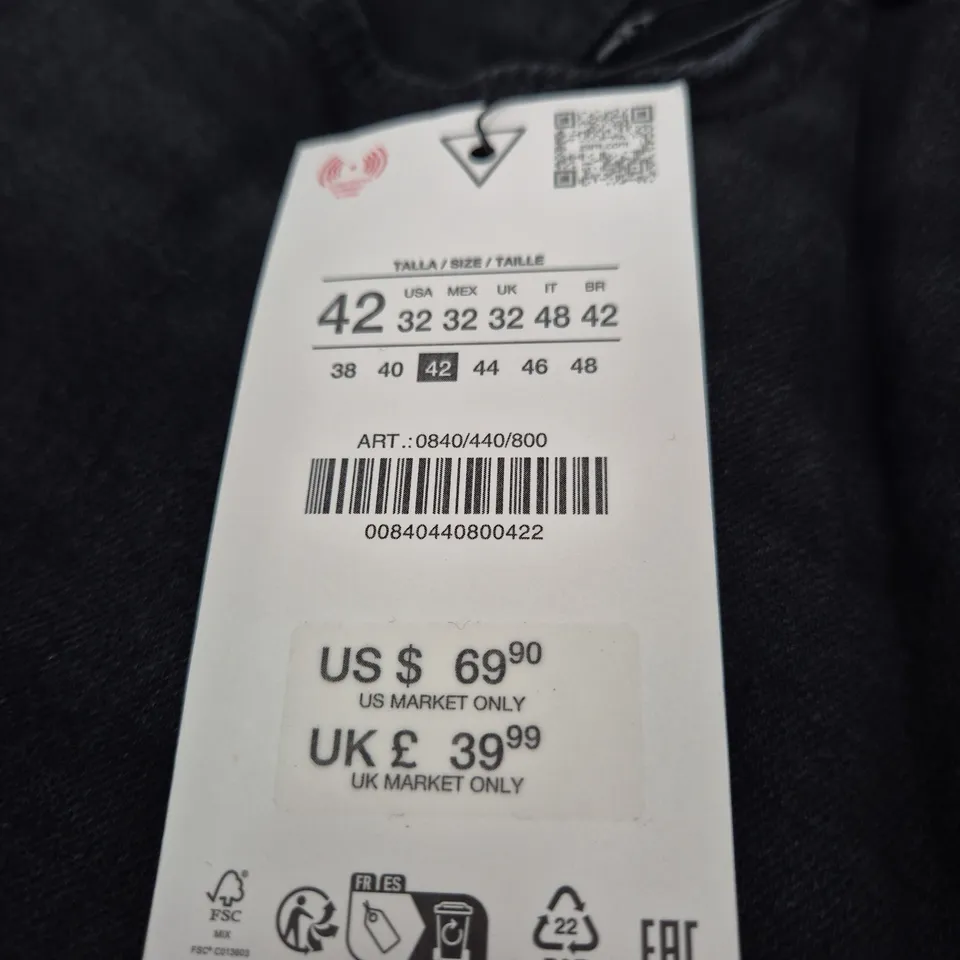 ZARA BLACK DENIM JEANS – MEN'S, UK 32 (EU 42)