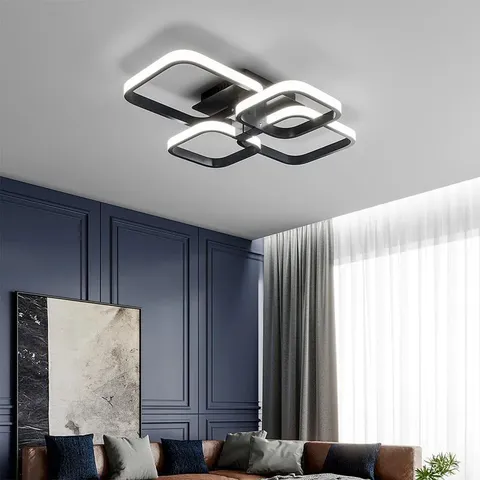BOXED CEILING LIGHT 4-LIGHT 60CM LED SEMI FLUSH MOUNT (1 BOX)