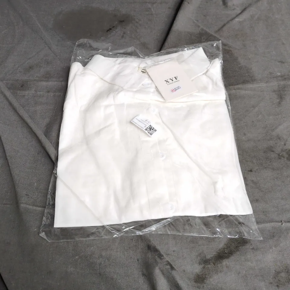 XYF COTTON DRESS – WHITE – UK SIZE XL