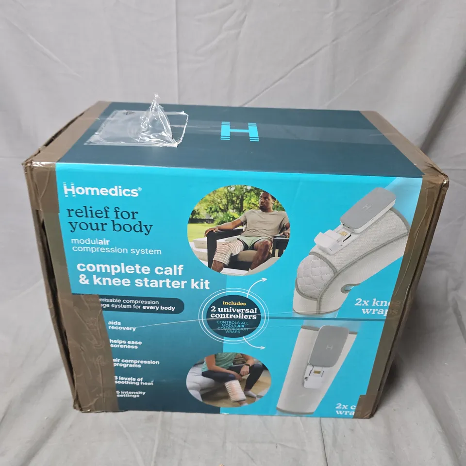 HOMEDICS COMPLETE CALF & KNEE STARTER KIT – RELIEF FOR YOUR BODY MODULAR COMPRESSION SYSTEM