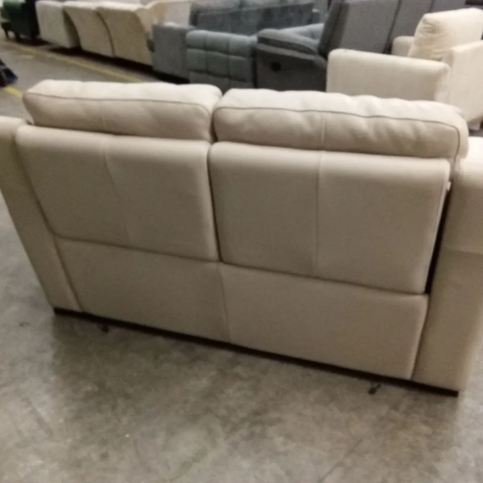 QUALITY DESIGNER FRANCO FERRI LEATHER 2 SEATER ELECTRIC RECLINER SOFA