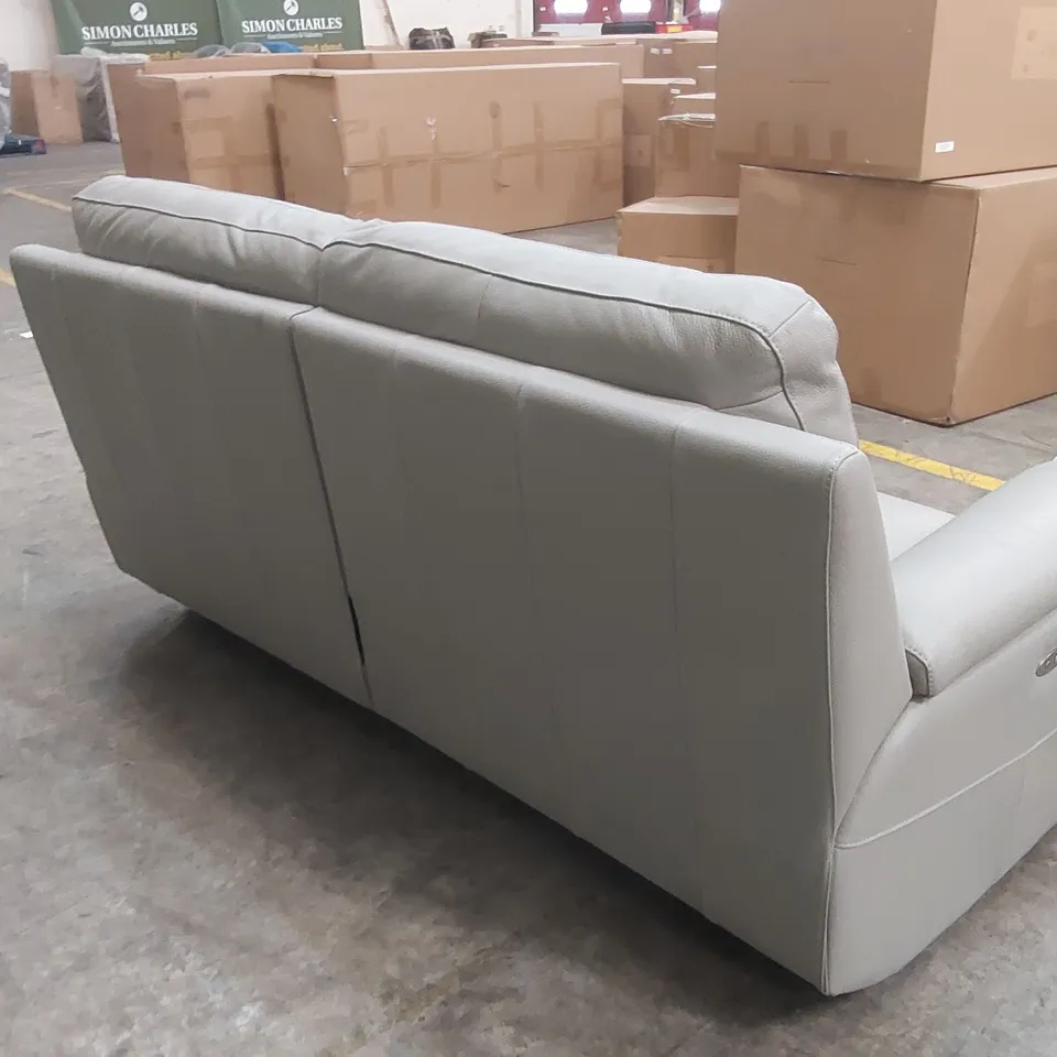 QUALITY DESIGNER ITALIAN MADE 3 SEATER ELECTRIC RECLINER LEATHER SOFA