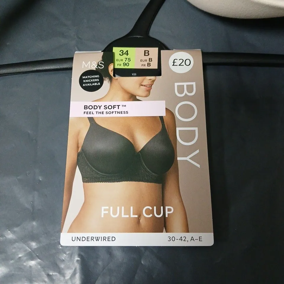M&S BODY SOFT FULL CUP UNDERWIRED BRA – 34B