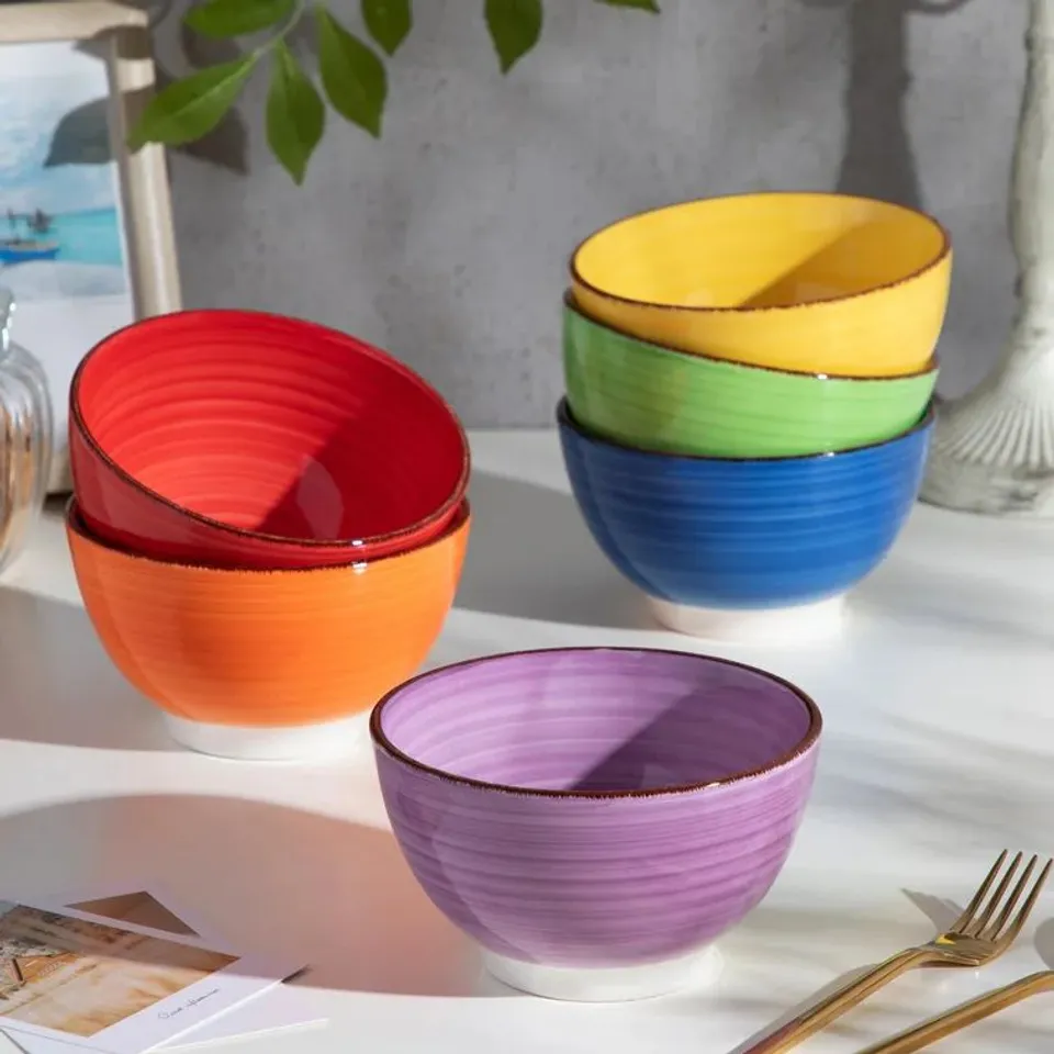 BOXED BONITA 730.5ML CEREAL BOWL COLOUR: RAINBOW