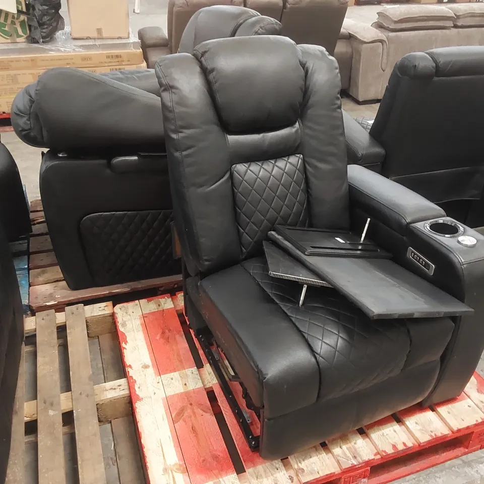 4x DESIGNER FAUX LEATHER ELECTRIC ARMCHAIR PARTS (4 PALLETS)