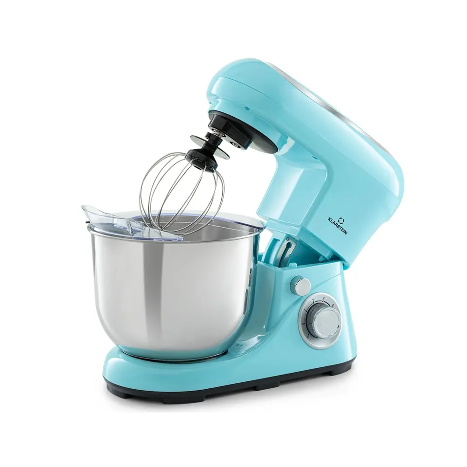 BOXED KLARSTEIN FOOD PROCESSOR STAND MIXER ELECTRIC KITCHEN MACHINE FOOD MIXER 5 L 1200 W BLUE
