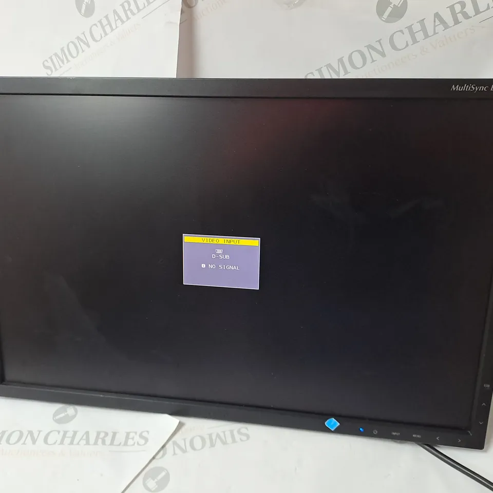 NEC 22" MULTI SYNCH LCD MONITOR MODEL EA223WM-BK SERIAL #66398630TB