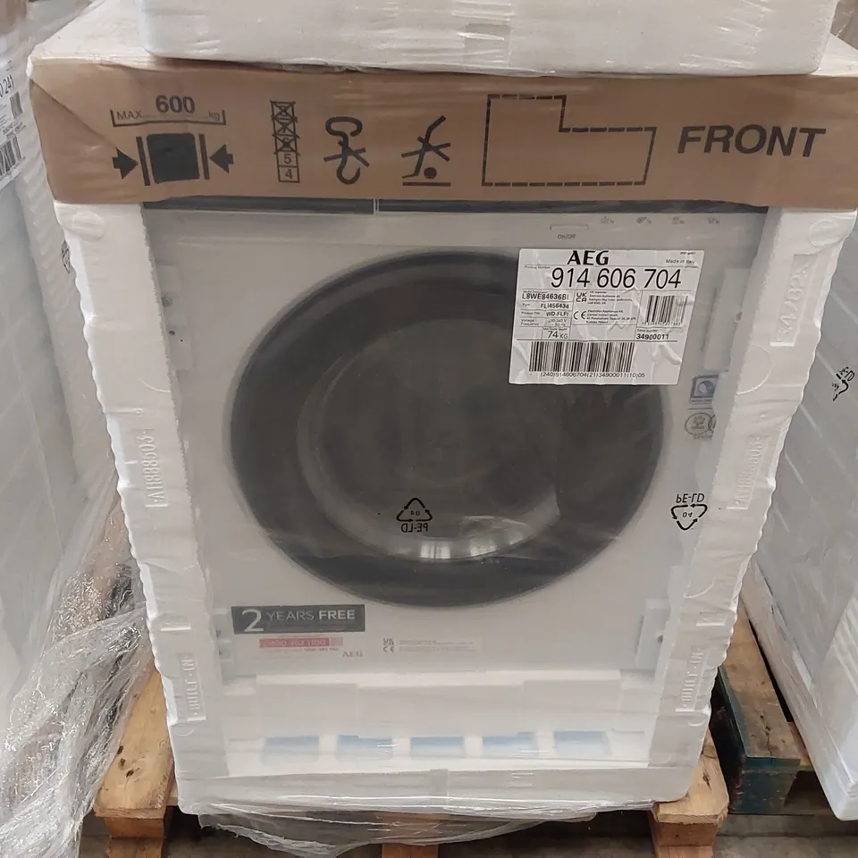 AEG L8WE84636BI 8000 POWERCARE CONDENSER 8 KG WASHER DRYER