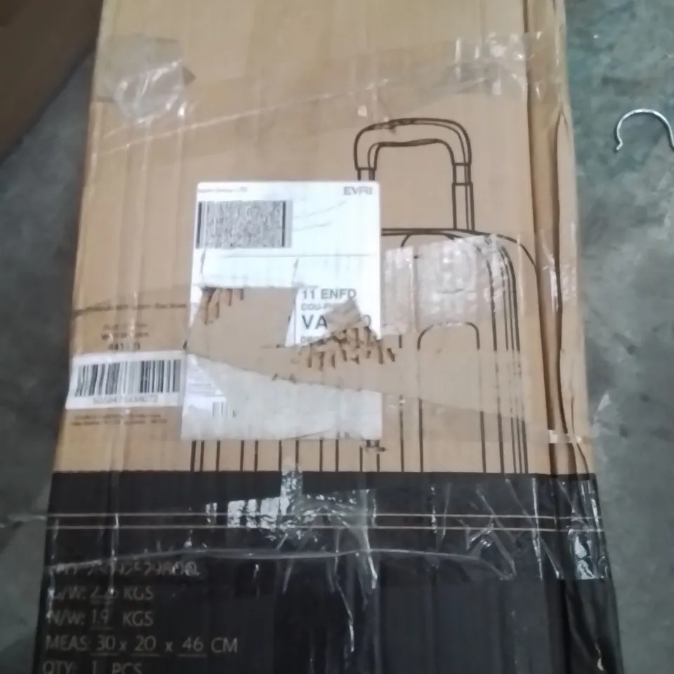 BOXED LUGG 40CM SKYWANDER SUITCASE BLUE WITH BROWN 