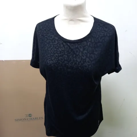 BIBA T-SHIRT IN BLACK SIZE 8
