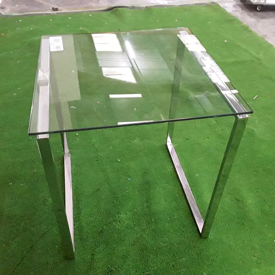 GLASS SIDE TABLE